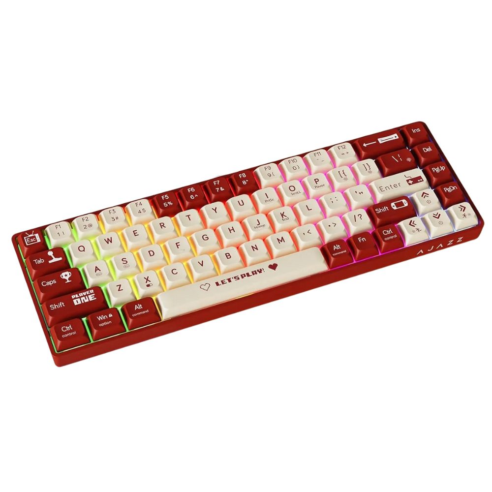 CLAVIER MECANIQUE GAMING AJAZZ AK680 RED-WHITE BLUE_SWITCH RGB